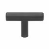 GlideRite 2 in. Matte Black Solid T-Bar Cabinet Handle Drawer Knobs (10-Pack) -GlideRite Sales Store gliderite cabinet knobs 5002 t mb 10 64 1000