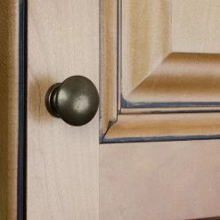 GlideRite 1 in. Dia Antique Brass Round Convex Cabinet Knob (10-Pack) -GlideRite Sales Store gliderite cabinet knobs 5264 ab 10 44 1000