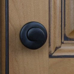 GlideRite 1-1/8 in. Dia Matte Black Classic Wave Cabinet Knob (10-Pack) -GlideRite Sales Store gliderite cabinet knobs 5414 mb 10 76 1000