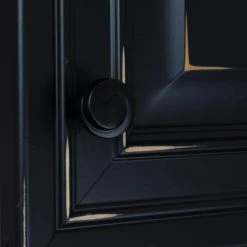 GlideRite 1-1/8 in. Dia Matte Black Classic Wave Cabinet Knob (10-Pack) -GlideRite Sales Store gliderite cabinet knobs 5414 mb 10 fa 1000