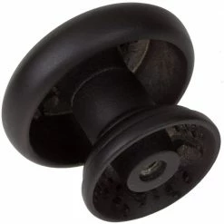 GlideRite 1-1/2 in. Dia Matte Black Round Ring Mushroom Cabinet Knob (10-Pack) -GlideRite Sales Store gliderite cabinet knobs 5561 mb 10 1d 1000