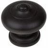 GlideRite 1-1/2 in. Dia Matte Black Round Ring Mushroom Cabinet Knob (10-Pack) -GlideRite Sales Store gliderite cabinet knobs 5561 mb 10 64 1000