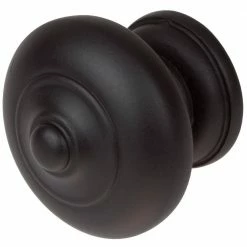 GlideRite 1-1/2 in. Dia Matte Black Round Ring Mushroom Cabinet Knob (10-Pack) -GlideRite Sales Store gliderite cabinet knobs 5561 mb 10 66 1000