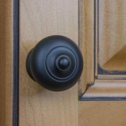 GlideRite 1-1/2 in. Dia Matte Black Round Ring Mushroom Cabinet Knob (10-Pack) -GlideRite Sales Store gliderite cabinet knobs 5561 mb 10 a0 1000