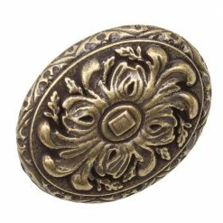 GlideRite 2 in. Dia Antique Brass Old World Ornate Oval Cabinet Knob (10-Pack) -GlideRite Sales Store gliderite cabinet knobs 5710 ab 10 4f 1000