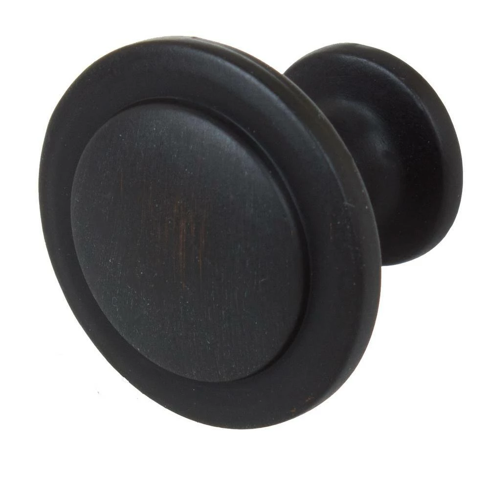 GlideRite 1-1/4 in. Dia Oil Rubbed Bronze Classic Round Ring Cabinet Knobs (10-Pack) 7 GlideRite 1-1/4 in. Dia Oil Rubbed Bronze Classic Round Ring Cabinet Knobs (10-Pack) - Image 5