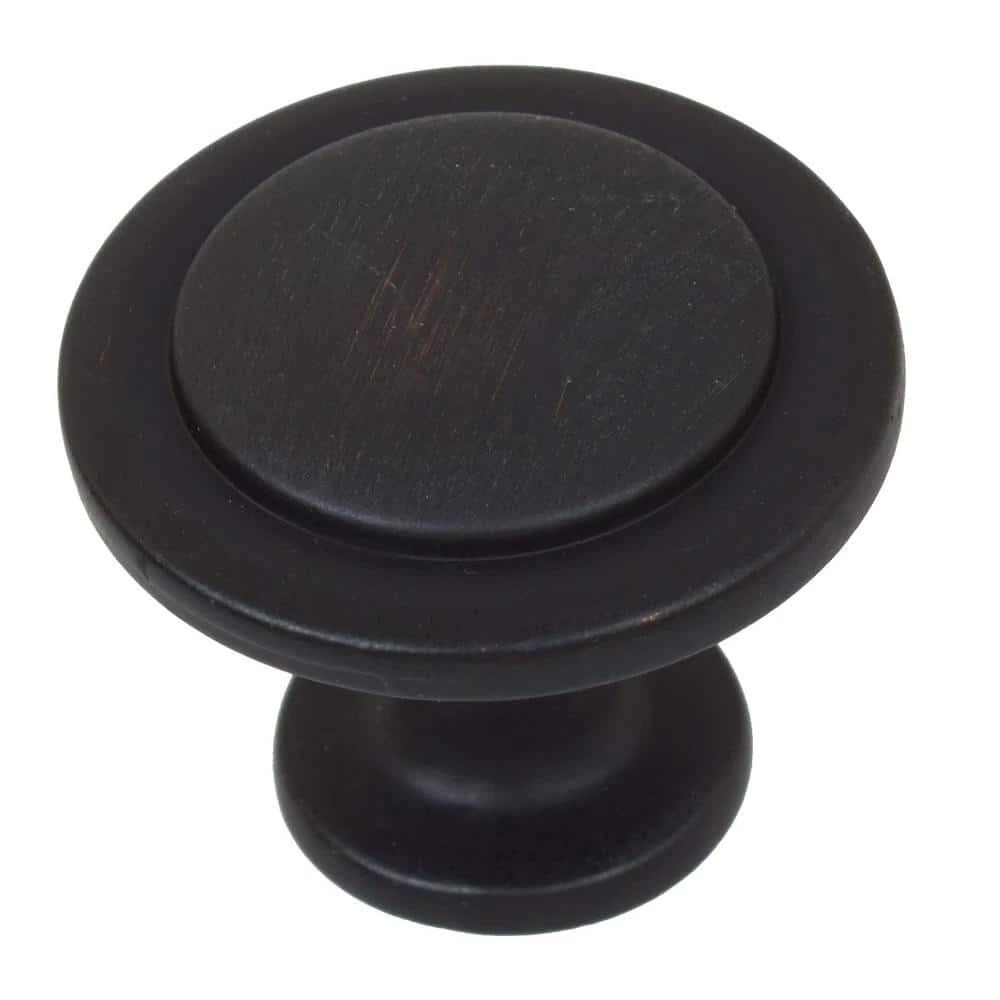 GlideRite 1-1/4 in. Dia Oil Rubbed Bronze Classic Round Ring Cabinet Knobs (10-Pack) 3 GlideRite 1-1/4 in. Dia Oil Rubbed Bronze Classic Round Ring Cabinet Knobs (10-Pack)