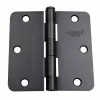 GlideRite 3-1/2 in. Oil Rubbed Bronze Steel Door Hinge 1/4 in. Corner Radius with Screws (12-Pack) -GlideRite Sales Store gliderite door hinges 3514 orb 12 64 1000