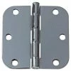 GlideRite 3-1/2 in. Polished Chrome Steel Door Hinge 5/8 in. Corner Radius with Screws (12-Pack) -GlideRite Sales Store gliderite door hinges 3558 pc 12 64 1000