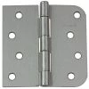 GlideRite 4 in. Satin Nickel Steel Door Hinge Square and 5/8 in. Corner Radius with Screws (12-Pack) -GlideRite Sales Store gliderite door hinges 4000 sq 58 sn 12 64 1000