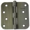 GlideRite 4 in. Antique Brass Steel Door Hinge 5/8 in. Corner Radius with Screws (12-Pack) -GlideRite Sales Store gliderite door hinges 4058 ab 12 64 1000