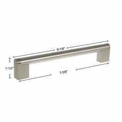 GlideRite 7-5/8 in. Stainless Steel Finish, 9-1/8 in. Center-to-Center Long Round Cross Bar Cabinet Pulls (10-Pack) -GlideRite Sales Store gliderite drawer pulls 2011 sn 10 1f 1000