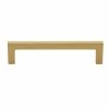 GlideRite 5 in. Brass Gold Solid Square Slim Cabinet Bar Pull (10-Pack) -GlideRite Sales Store gliderite drawer pulls 21683 128 bg 10 64 1000