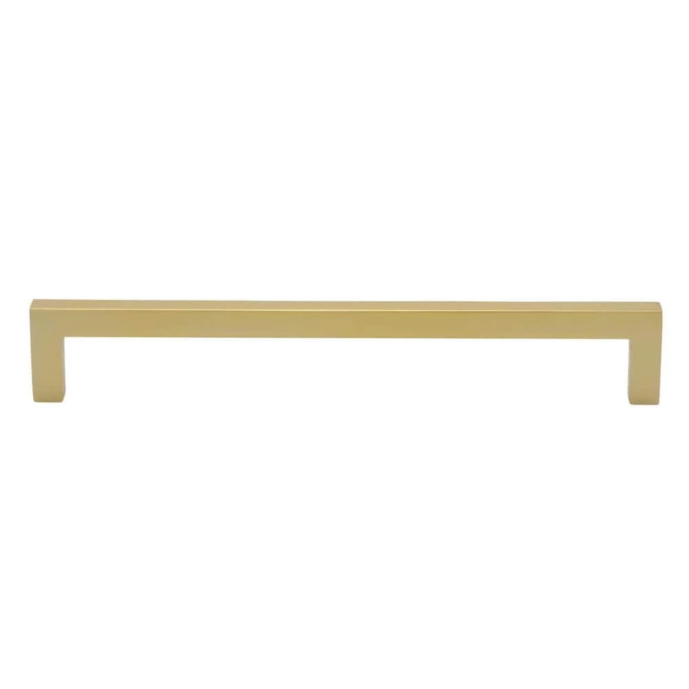 GlideRite 7-9/16 in. Brass Gold Solid Square Slim Cabinet Bar Pulls (10-Pack) 3 GlideRite 7-9/16 in. Brass Gold Solid Square Slim Cabinet Bar Pulls (10-Pack)