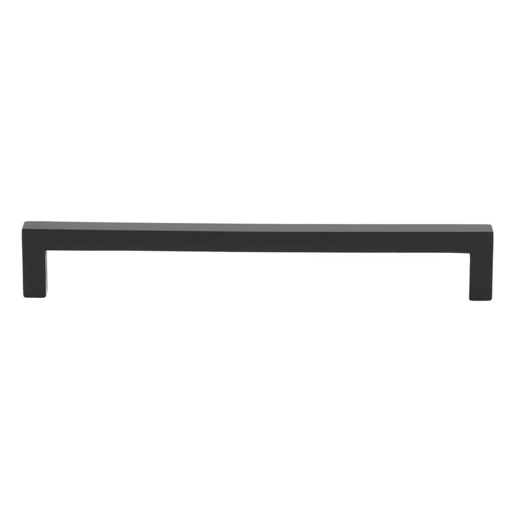 GlideRite 7-9/16 in. Matte Black Solid Square Slim Cabinet Drawer Bar Pulls (10-Pack) 3 GlideRite 7-9/16 in. Matte Black Solid Square Slim Cabinet Drawer Bar Pulls (10-Pack)