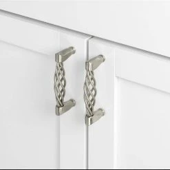 GlideRite 3-3/4 in. Center-to-Center Satin Nickel HD Birdcage Cabinet Pulls (10-Pack) -GlideRite Sales Store gliderite drawer pulls 3011 sn 10 4f 1000