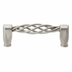 GlideRite 3-3/4 in. Center-to-Center Satin Nickel HD Birdcage Cabinet Pulls (10-Pack)