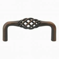 GlideRite 3 in. Center-to-Center Rustic Bronze Birdcage Cabinet Pull (10-Pack)