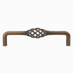 GlideRite 5 in. Center-to-Center Rustic Bronze Birdcage Cabinet Pulls (10-Pack)