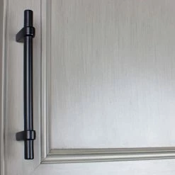 GlideRite 4-1/4 in. Center-to-Center Matte Black Solid Euro T-Bar Handle Drawer Pull (10-Pack) -GlideRite Sales Store gliderite drawer pulls 4148 s mb 10 40 1000