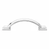 GlideRite 3 in. Center-to-Center Polished Chrome Arched Square Cabinet Pull (10-Pack)
