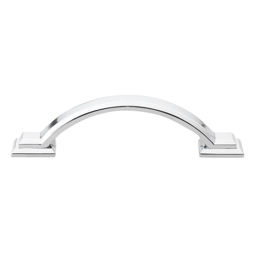 GlideRite 3 in. Center-to-Center Polished Chrome Arched Square Cabinet Pull (10-Pack) 3 GlideRite 3 in. Center-to-Center Polished Chrome Arched Square Cabinet Pull (10-Pack)