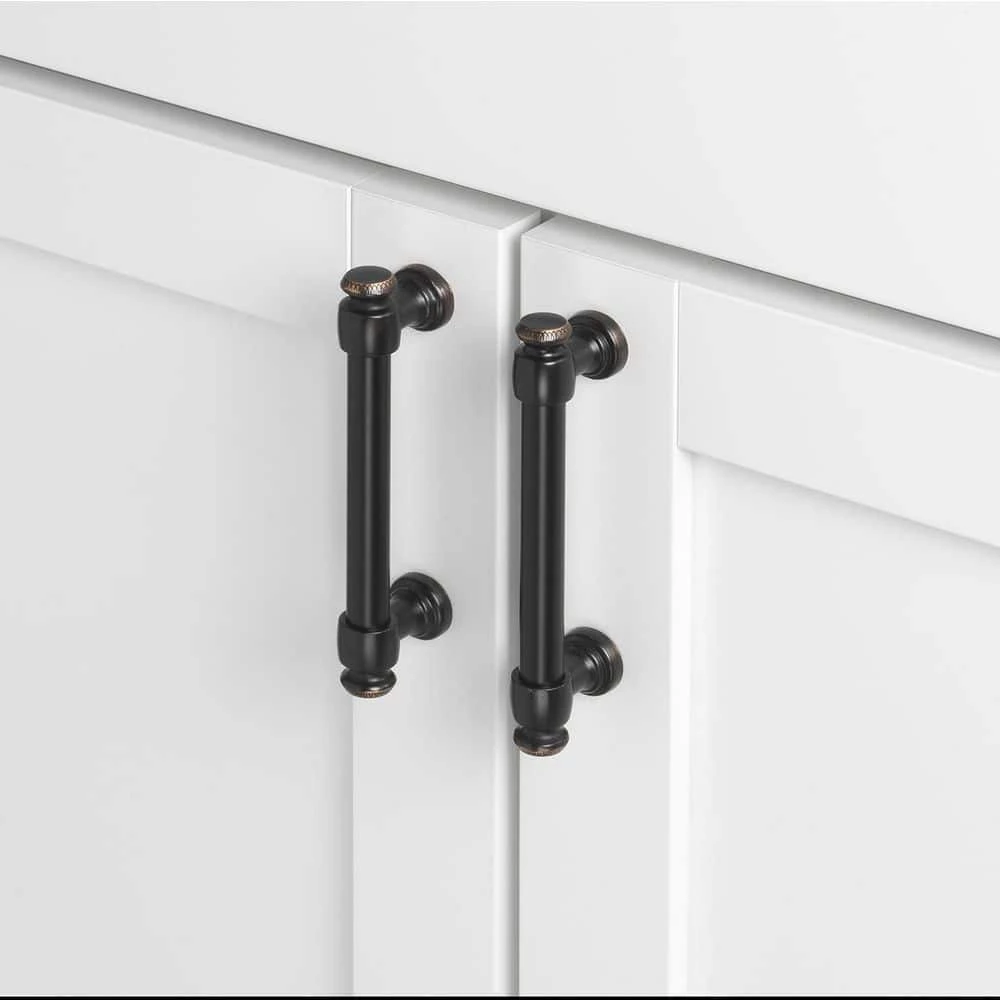 GlideRite 3-3/4 in. Center-to-Center Oil Rubbed Bronze Modern Solid Steel Euro Cabinet Bar Pull (10-Pack) 5 GlideRite 3-3/4 in. Center-to-Center Oil Rubbed Bronze Modern Solid Steel Euro Cabinet Bar Pull (10-Pack) - Image 3