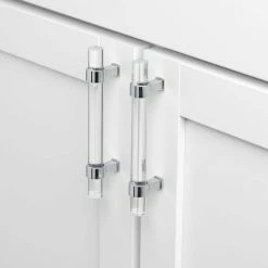 GlideRite 3-3/4 in. Center-to-Center Clear Acrylic Cabinet Drawer Pull with Polished Chrome Bases (10-Pack) 7 GlideRite 3-3/4 in. Center-to-Center Clear Acrylic Cabinet Drawer Pull with Polished Chrome Bases (10-Pack) -GlideRite Sales Store gliderite drawer pulls 4718 96 pc 10 4f 1000