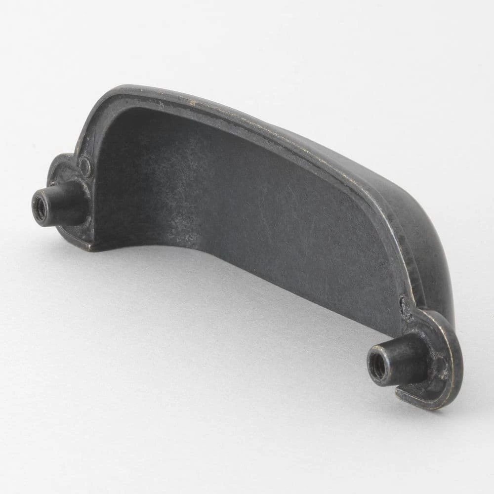 GlideRite 3-1/2 in. Matte Black Classic Bin Cup Handle Drawer Pulls (10-Pack) 4 GlideRite 3-1/2 in. Matte Black Classic Bin Cup Handle Drawer Pulls (10-Pack) - Image 2