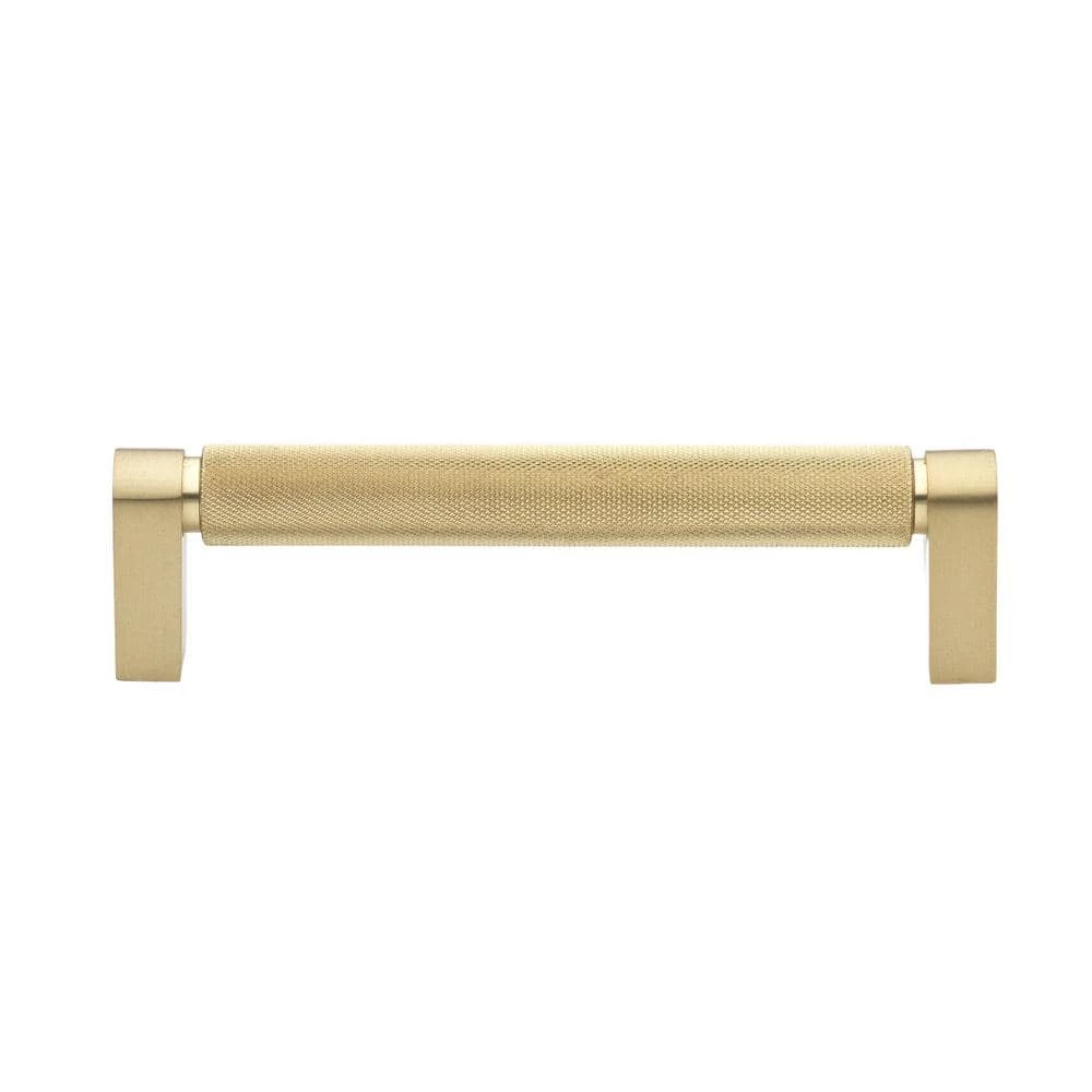GlideRite 5 in. Screw Spacing Satin Gold Solid Knurled Cabinet Drawer Bar Pulls (10-Pack) 3 GlideRite 5 in. Screw Spacing Satin Gold Solid Knurled Cabinet Drawer Bar Pulls (10-Pack)