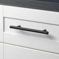 GlideRite 5 in. Matte Black Solid Cabinet Handle Drawer Bar Pulls (10-Pack) -GlideRite Sales Store gliderite drawer pulls 5002 128 mb 10 4f 1000