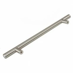 GlideRite 7 in. Thick Solid 10 in. Center-to-Center Long Stainless Steel Finish Bar Handle Pull (10-Pack) -GlideRite Sales Store gliderite drawer pulls 7010 178 ss 10 c3 1000
