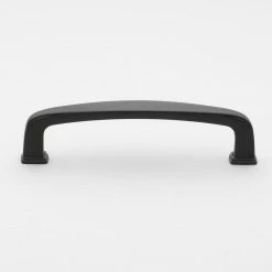 GlideRite 3-3/4 in. Matte Black Deco Cabinet Pulls (10-Pack)