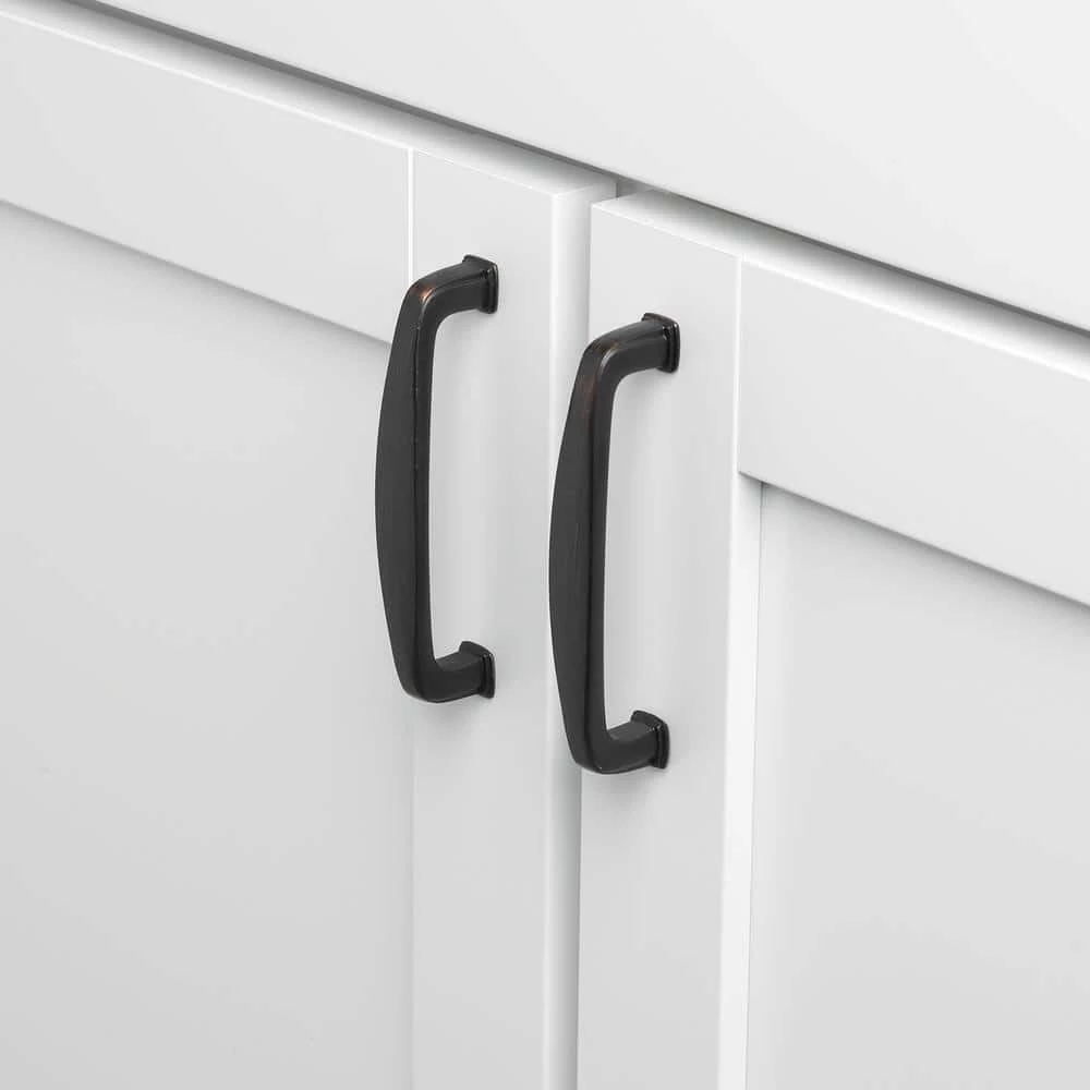 GlideRite 3-3/4 in. Center-to-Center Oil Rubbed Bronze Deco Cabinet Pulls (10-Pack) 5 GlideRite 3-3/4 in. Center-to-Center Oil Rubbed Bronze Deco Cabinet Pulls (10-Pack) - Image 3