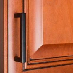 GlideRite 3-3/4 in. Matte Black Solid Square Cabinet Bar Drawer Pulls (10-Pack) -GlideRite Sales Store gliderite drawer pulls 87226 mb 10 1f 1000