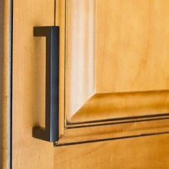 GlideRite 3-3/4 in. Matte Black Solid Square Cabinet Bar Drawer Pulls (10-Pack) -GlideRite Sales Store gliderite drawer pulls 87226 mb 10 fa 1000