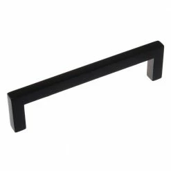 GlideRite 5 in. Matte Black Solid Square Cabinet Bar Drawer Center-to-Center Pulls (10-Pack)