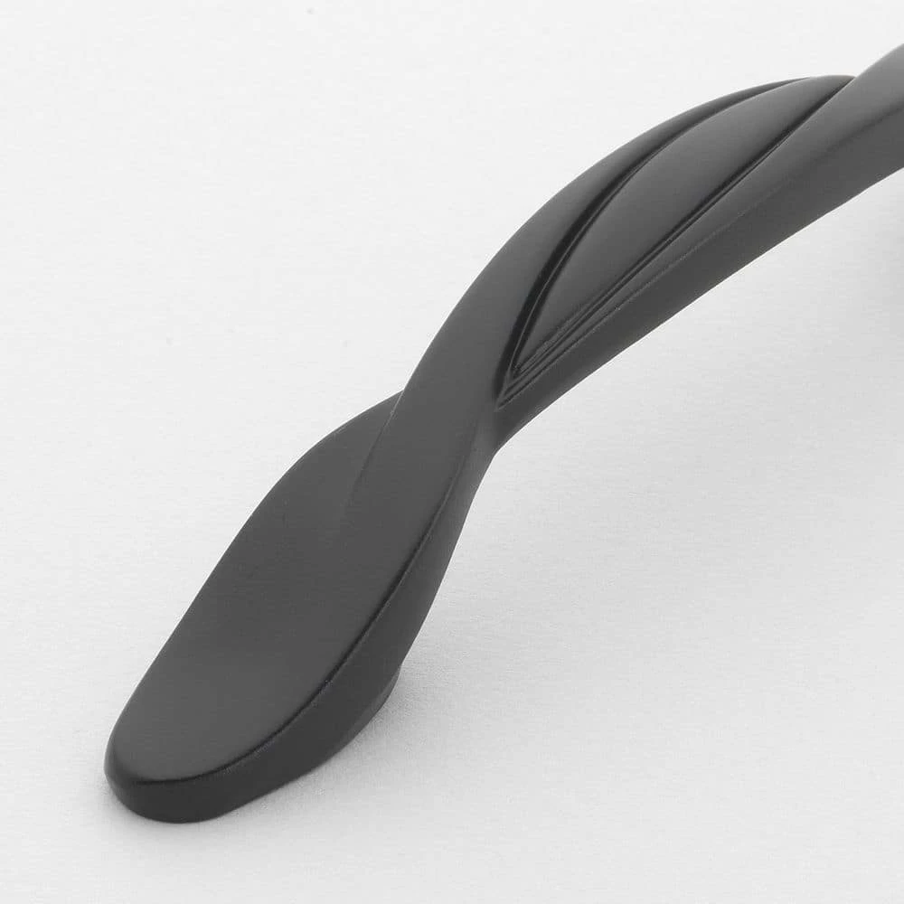 GlideRite 3 in. Matte Black Twisted Cabinet Drawer Pulls (10-Pack) 4 GlideRite 3 in. Matte Black Twisted Cabinet Drawer Pulls (10-Pack) - Image 2