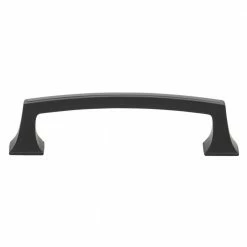 GlideRite 3-3/4 in. Matte Black Deco Base Cabinet Drawer Pulls (10-Pack)