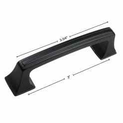 GlideRite 3 in. Matte Black Deco Base Cabinet Drawer Pulls (10-Pack) -GlideRite Sales Store gliderite drawer pulls 87380 mb 10 4f 1000