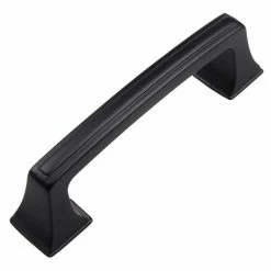 GlideRite 3 in. Matte Black Deco Base Cabinet Drawer Pulls (10-Pack)