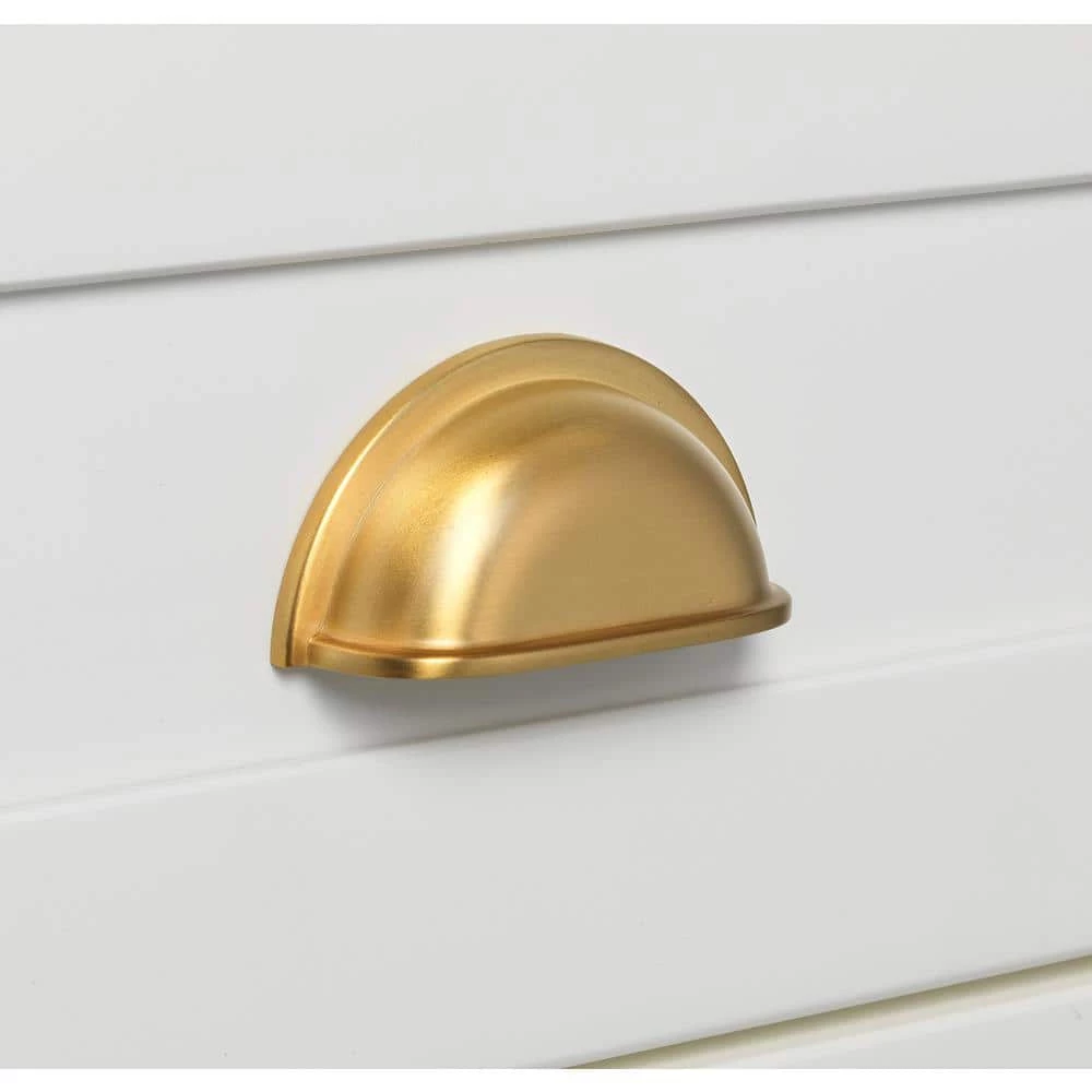 GlideRite 3 in. Satin Gold Classic Bin Cabinet Drawer Center-to-Center Pulls (10-Pack) 5 GlideRite 3 in. Satin Gold Classic Bin Cabinet Drawer Center-to-Center Pulls (10-Pack) - Image 3