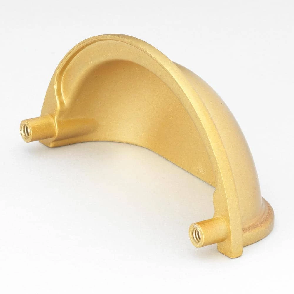 GlideRite 3 in. Satin Gold Classic Bin Cabinet Drawer Center-to-Center Pulls (10-Pack) 4 GlideRite 3 in. Satin Gold Classic Bin Cabinet Drawer Center-to-Center Pulls (10-Pack) - Image 2