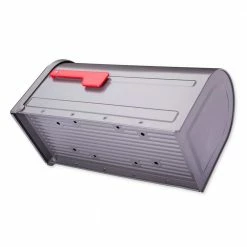 Architectural Mailboxes Mapleton Graphite, Large, Steel, Post Mount Mailbox -GlideRite Sales Store grays architectural mailboxes post mount mailboxes 7900 2gr r 10 1d 1000