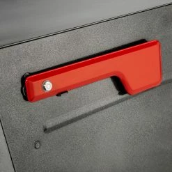 Architectural Mailboxes Oasis Eclipse Pewter, Large, Steel, Locking, Post Mount Parcel Mailbox -GlideRite Sales Store metallics architectural mailboxes post mount mailboxes 6400p r 10 1f 1000