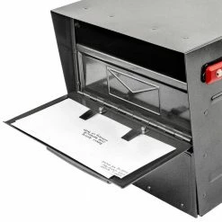 Architectural Mailboxes Oasis Eclipse Pewter, Large, Steel, Locking, Post Mount Parcel Mailbox -GlideRite Sales Store metallics architectural mailboxes post mount mailboxes 6400p r 10 44 1000