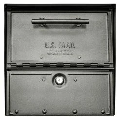 Architectural Mailboxes Oasis Eclipse Pewter, Large, Steel, Locking, Post Mount Parcel Mailbox -GlideRite Sales Store metallics architectural mailboxes post mount mailboxes 6400p r 10 c3 1000