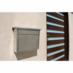 Architectural Mailboxes Maya Silver, Medium, Steel, Locking, Wall Mount Mailbox 21 Architectural Mailboxes Maya Silver, Medium, Steel, Locking, Wall Mount Mailbox -GlideRite Sales Store metallics architectural mailboxes wall mount mailboxes 2417ps 10 31 1000