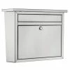 Architectural Mailboxes Maya Silver, Medium, Steel, Locking, Wall Mount Mailbox -GlideRite Sales Store metallics architectural mailboxes wall mount mailboxes 2417ps 10 64 1000