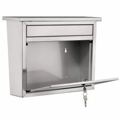 Architectural Mailboxes Maya Silver, Medium, Steel, Locking, Wall Mount Mailbox 14 Architectural Mailboxes Maya Silver, Medium, Steel, Locking, Wall Mount Mailbox -GlideRite Sales Store metallics architectural mailboxes wall mount mailboxes 2417ps 10 77 1000